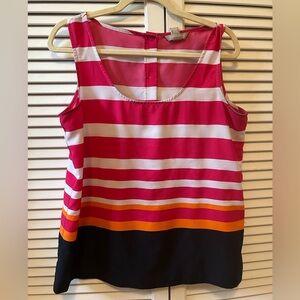 Banana Republic Sleeveless Striped Tank blouse Size Medium